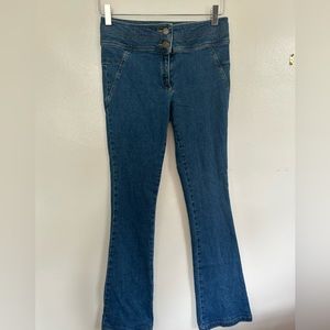NWOT Veronica Beard Soft Flare High Rise Mid Wash Jeans Size 2